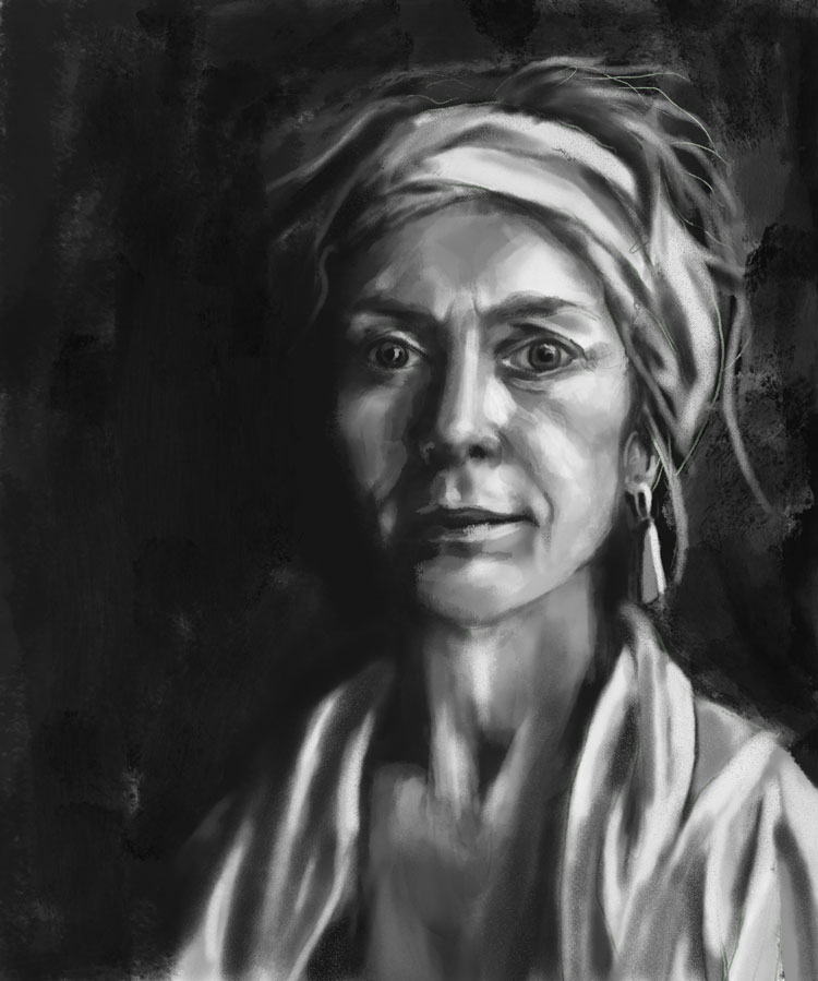 Sketched Black and White Portraits